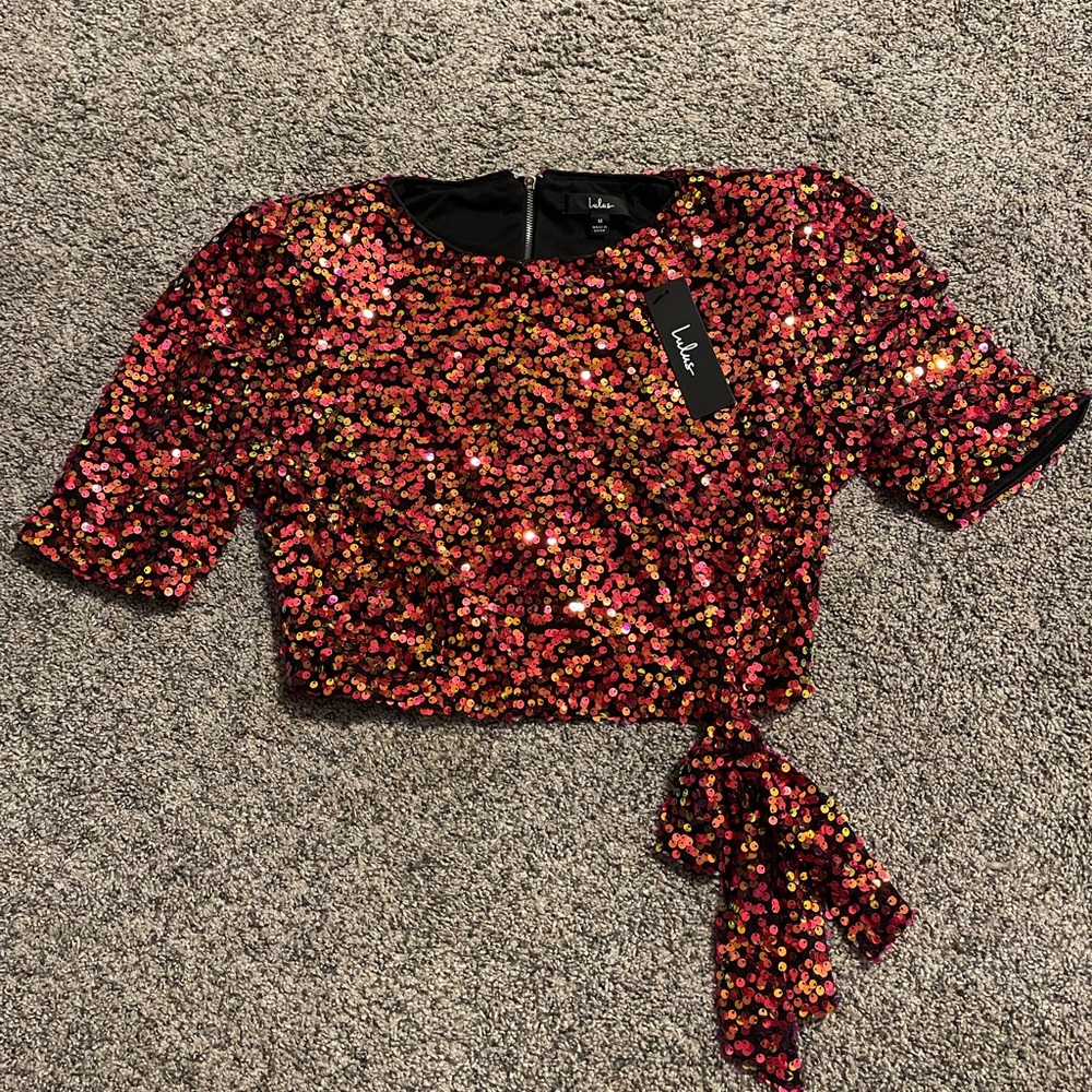 Lulus Sequin Top